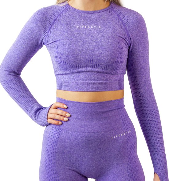 Fittastic Sportswear Long Sleeve Top Precious Purple - Paars - M