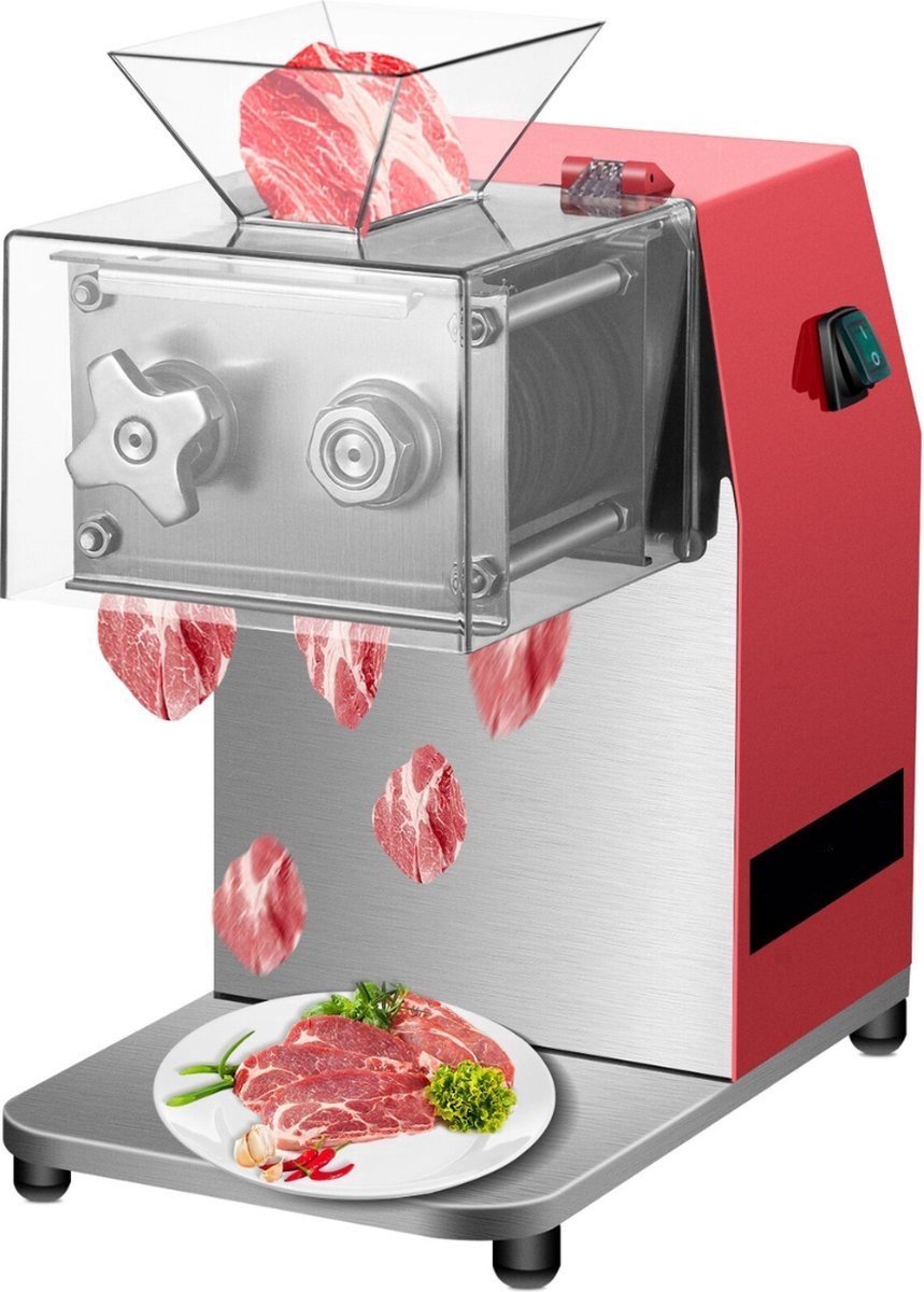 Vleessnijmachine voor Thuis - Vleeswaren Snijmachine - Vleessnijder Elektrisch - Allessnijder