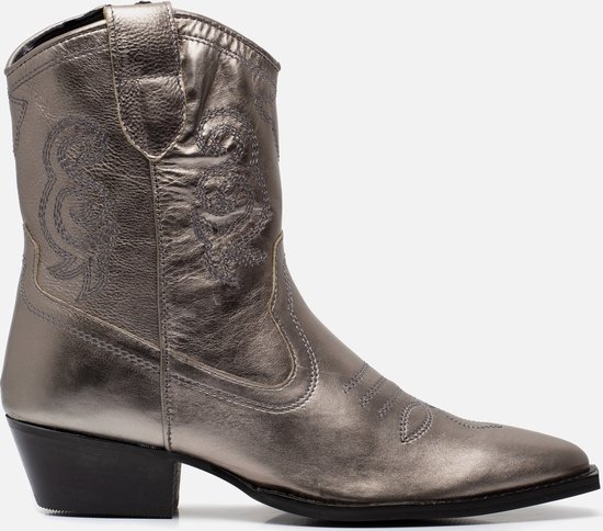 Ann Rocks Cowboylaarzen zilver Leer Maat 36 bol