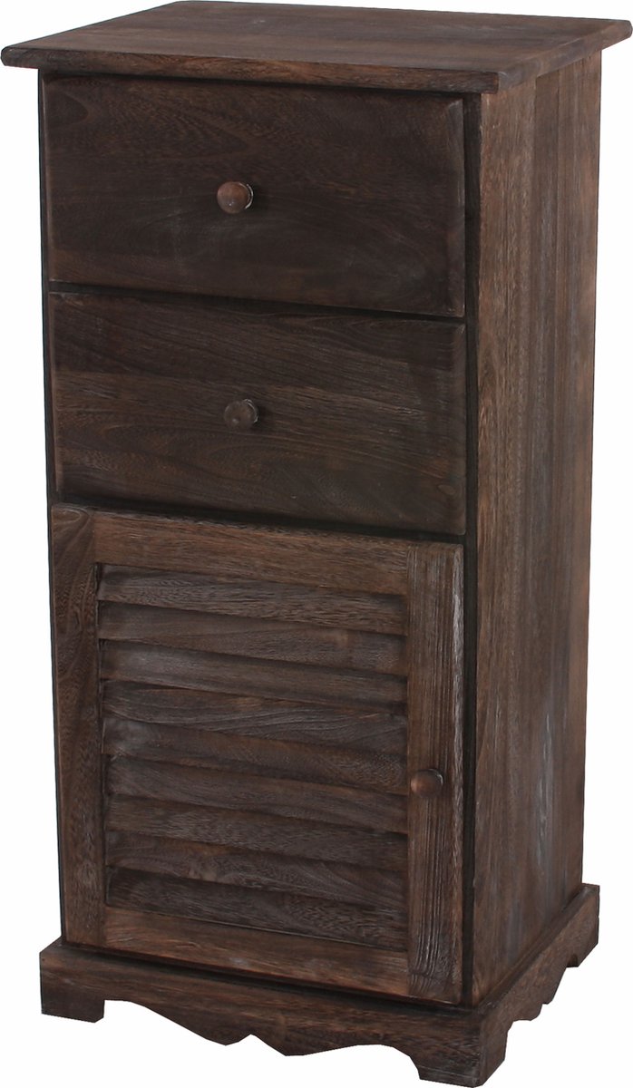 Cosmo Casa Ladekast - Shabby Look - Vintage Ontwerp - Bruin - 81x40x32cm