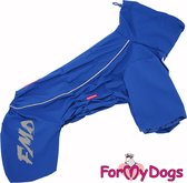 ForMyDogs Honden kleding, regenpak voor de teef, rug lengte 39cm , zijde gevoerd, ritssluiting op de rug