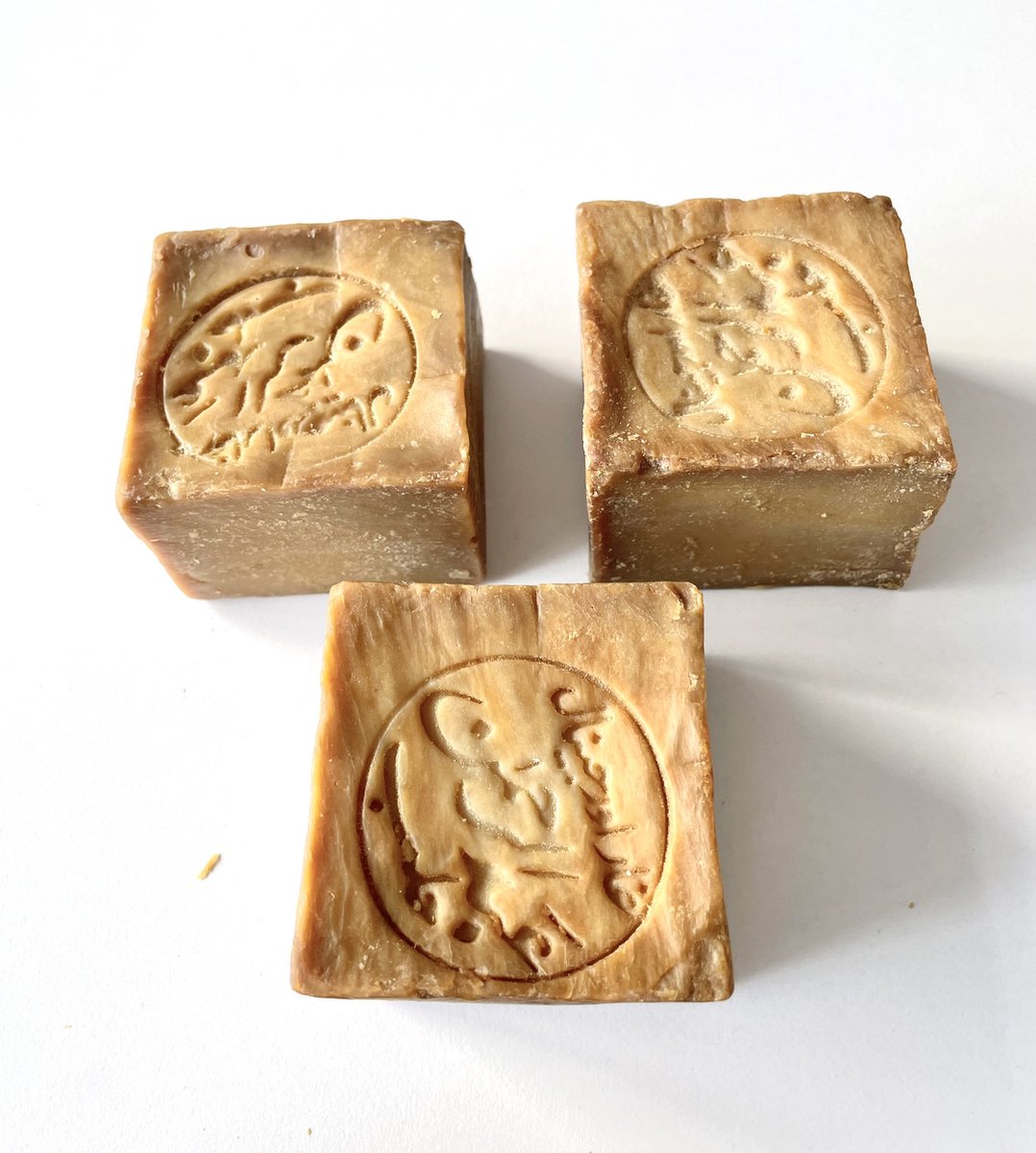 Aleppo Zeep 6x 200 gram Handgemaakt Olijfolie zeep (100% handmade and natural Aleppo olive oil soap)