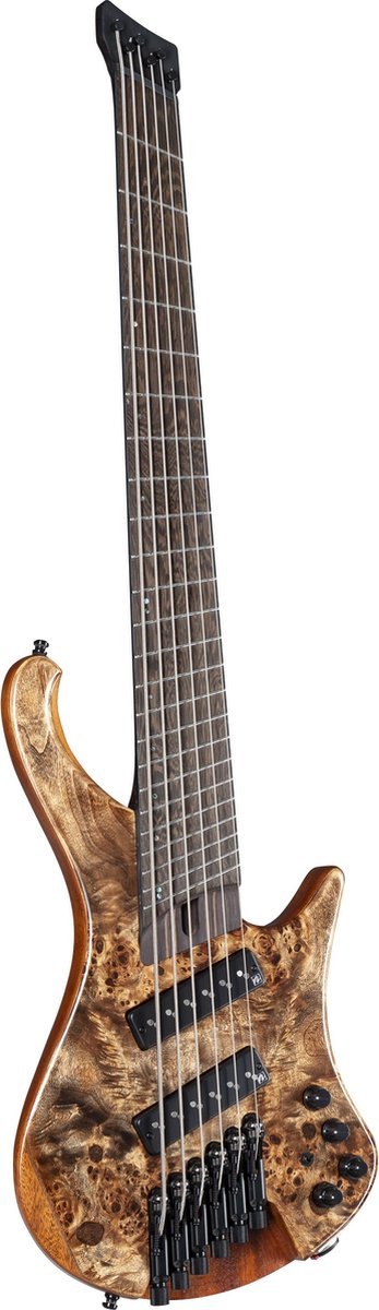 Ibanez EHB1506MS Bass Workshop Antique Brown Stained Low Gloss 6-snarige headless basgitaar met gigbag