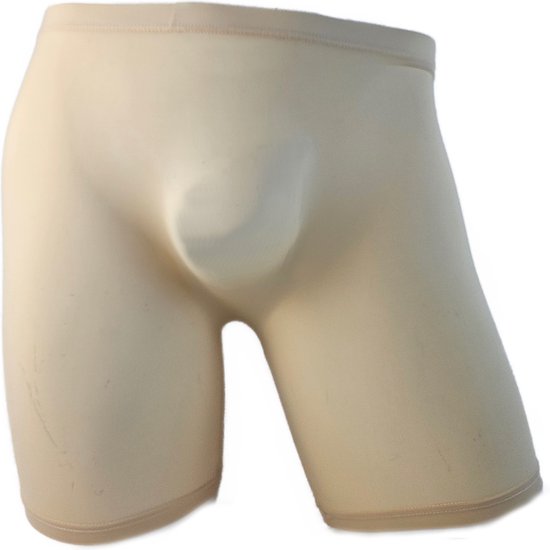 BamBella ® - Boxer short lang - Maat S/M - panty stof - Bruin Dun kant gaas stof Ondergoed