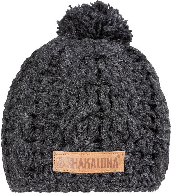 Shakaloha Gebreide Wollen Muts Heren & Dames Beanie Hat van schapenwol met polyester fleece voering - Bico Beanie Beige Unisex - One Size Wintermuts