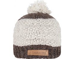 Shakaloha Gebreide Wollen Muts Heren & Dames Beanie Hat van schapenwol met polyester fleece voering - Bico Beanie Choco Unisex - One Size Wintermuts