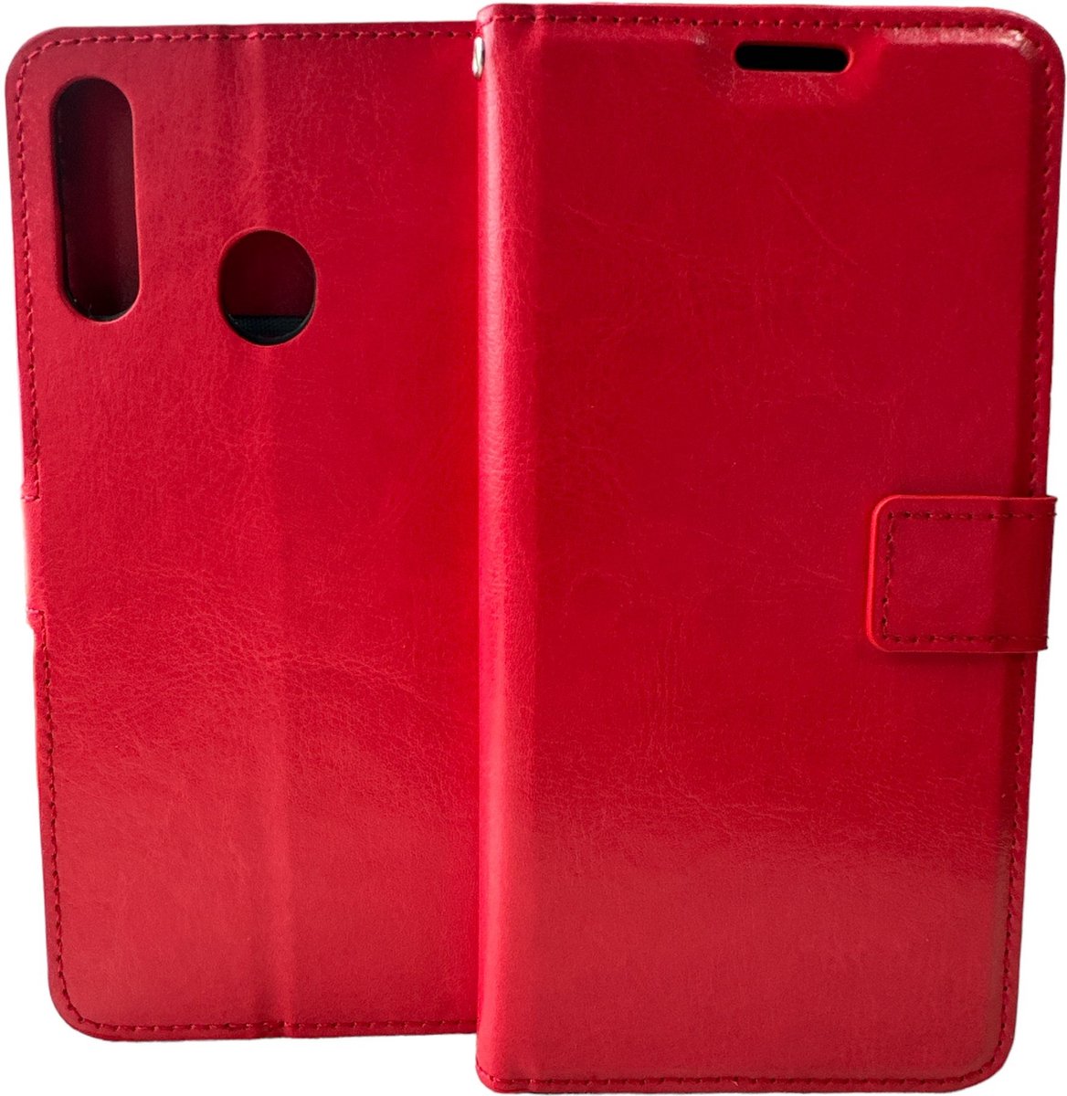Portemonnee Book Case Hoesje Geschikt voor: Samsung Galaxy A40 - Rood