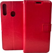 Portemonnee Book Case Hoesje Geschikt voor: Samsung Galaxy A40 - Rood