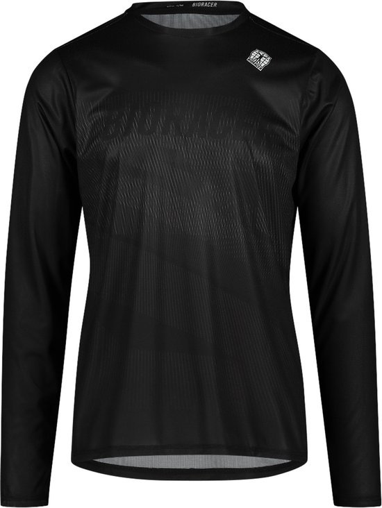BIORACER Off-Road T-shirt Heren Lange Mouw - Zwart - XL - Fietsshirt voor off-road, mountainbiken, cyclocross en gravelrijden