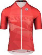 BIORACER Wielershirt Heren korte mouw - New! Zomercollectie 2024 - Model Icon - Rood - Maat L - Fietskleding voor Heren