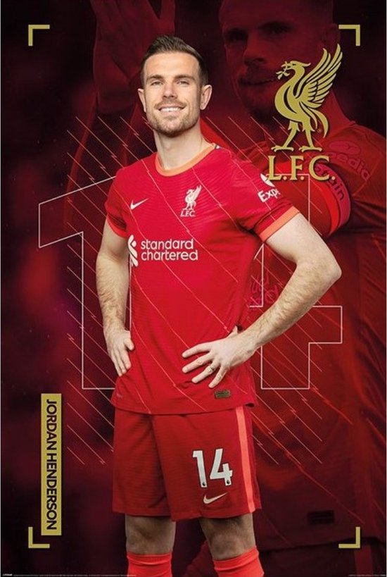 Liverpool FC Jordan Henderson Affiche 61 x 91,5 cm