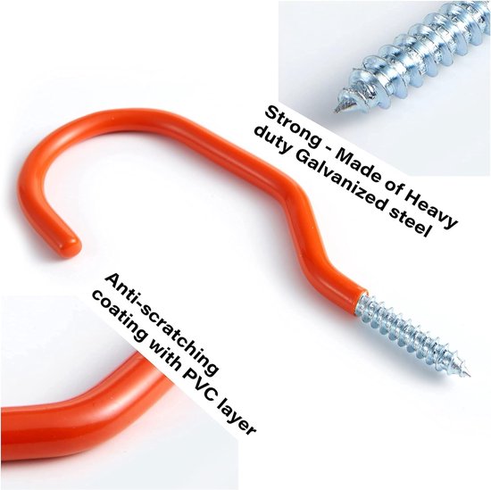 Lot De 4 Crochets De Vélo Pour Garage – Support De Rangeent Robuste De