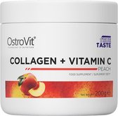 Collageen - Collageen + Vitamin C - 200g - Ostrovit - Perzik