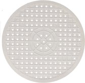 Gootsteenmat rond rubber - Gootsteenmat omtrek 31 cm - afdruipmat rond - beschermt tegen krassen en schade