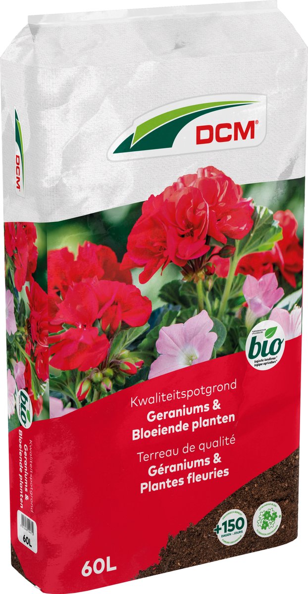 DCM POTGR GERANIUM/BLOEIENDE PLANTEN 60L