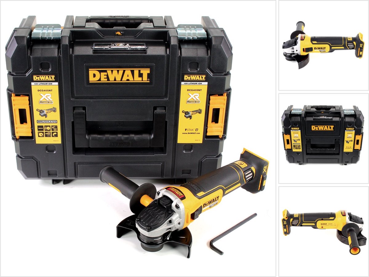 DeWalt DCG405NT-XJ accu-haakse slijper 18V 125mm – foto 2
