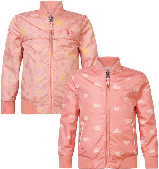 Noppies Girls Jacket Eunice réversible all over print Filles Jacket - Coral Haze - Taille 140