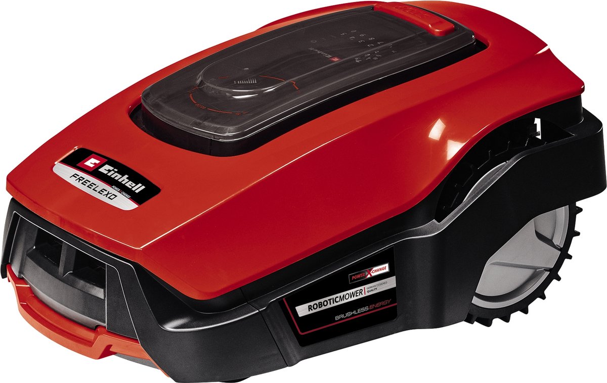 Einhell Accu Robotmaaier FREELEXO 1200 LCD BT - Power X-Change - 18 V/Li-ion - Bluetooth/APP-bediening - Maaibreedte: 18 cm - Aanbevolen gazonoppervlakte: tot 1200 m² - Incl. installatieset - Einhell - €849,00