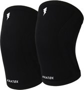 KRATØX 2 Stuks Premium Elbow Sleeves 7mm - Elleboog Brace - Compressiekousen - Heavy Lifting - Bench Press - Fitness - Crossfit - Maat L