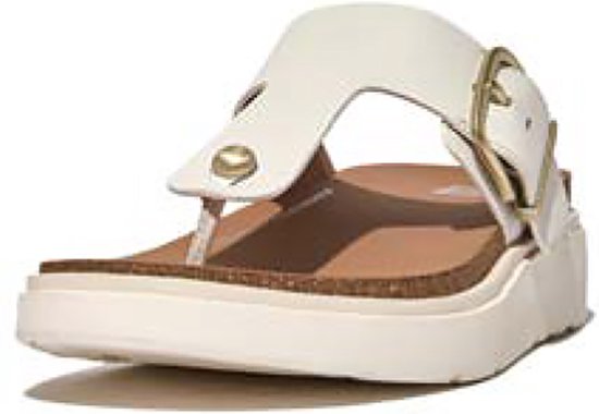 FitFlop Gen-FF Buckle Leather Toe-Post Sandals WIT - Maat 40