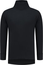 JS Thermoshirt lange mouw met col - Zwart - Maat XL