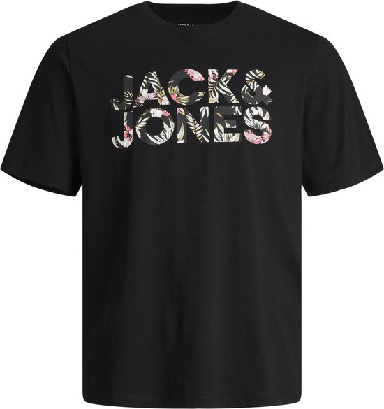 Jack & Jones T-shirt Jjejeff Corp Logo Tee SS O-neck SN 12250683 Carbone/fleur Taille Homme - M