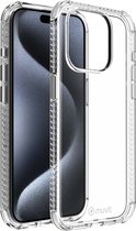 Muvit, Case Geschikt voor Apple iPhone 15 Pro Verstevigd en schokbestendig 3M, Transparant