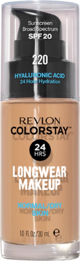 Revlon Colorstay 24 HRS Longwear Makeup Foundation - 220 Natural Beige (voor normale tot droge huid)
