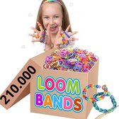 Loombandjes Mega voordeel pakket 350 zakjes meer dan 200.000 bandjes!