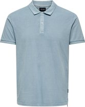 ONLY & SONS ONSTRAVIS SLIM WASHED SS POLO NOOS Heren Poloshirt - Maat M