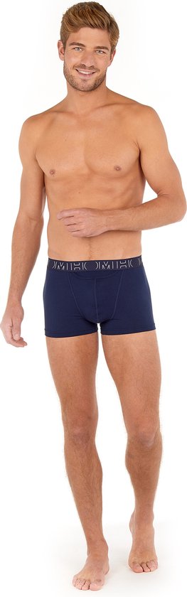 HOM - Boxerlines#2 - Boxer Briefs HO1 (2-pack) - Heren Boxer met horizontale gulp - Navy/Kobaltblauw - Maat XL