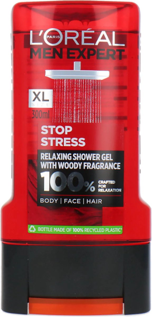 Goedkoopste L'Oréal Body-Face-Hair Wash XL - 300 ml - Stop Stress