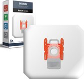 SQOON® - Stofzuigerzak geschikt voor Bosch BBZ16GALL / BBZ41FGALL Series - Rode aansluiting - 4 stuks