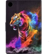 Étui de protection de Luxe pour Samsung Galaxy Tab A9 Plus - 11 - "Tigre" Zwart
