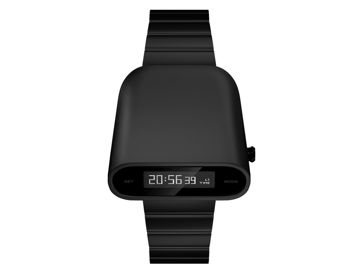 SEKETO Roadster - Horloge 40mm Zwart Staal OLED