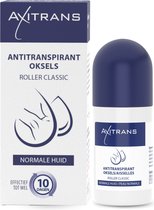 Axitrans Roller - Anti Transpirant Roller voor mannen en vrouwen, anti zweet en parfumvrij, voor normale huid, onmiddelijk effect, 20 ml
