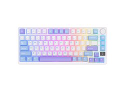 Royal Kludge RKM75 - Mechanisch Gaming Toetsenbord - Gaming Keyboard - Draadloos - Met Display - RGB - Silver Switches