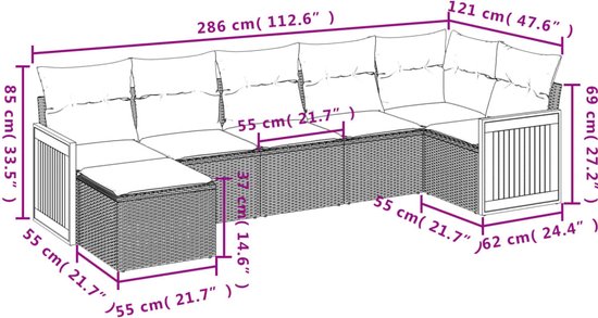 vidaXL-7-delige-Loungeset-met-kussens-poly-rattan-beige