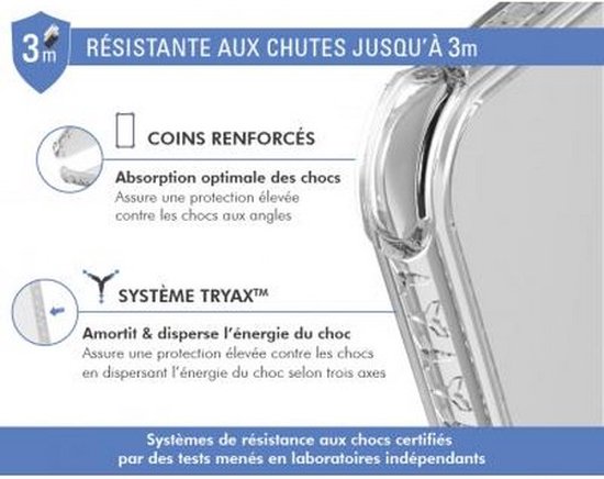 Bigben Connected, Case Geschikt voor Apple iPhone 14 Pro Versterkte AIR MagSafe Compatibel Herkomst Frankrijk, Transparant