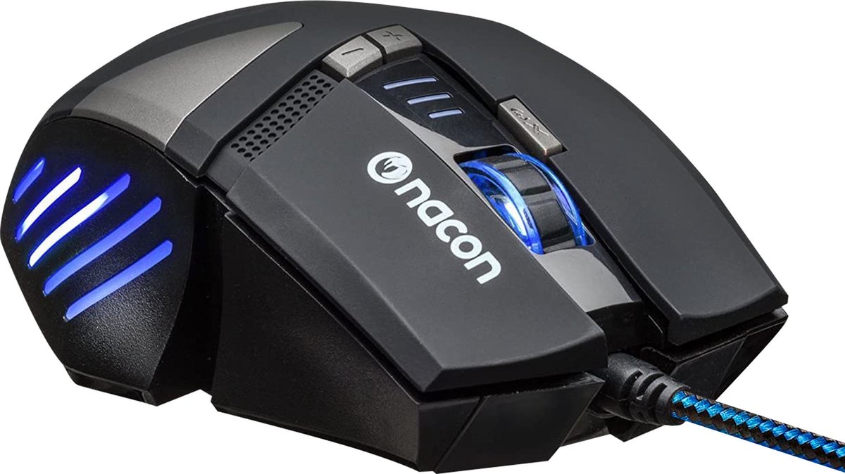 Nacon GM-300 Wired Gaming Muis - PC - Zwart - Multi Color LED