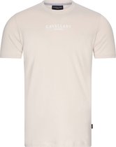 Cavallaro Napoli - Bari T-Shirt Logo Ecru - Heren - Maat XL - Regular-fit