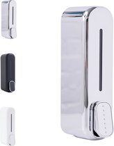 K&G Shampoo Dispenser - Zeepdispenser - Soap Dispenser - 350 ml - Wandmontage - Zilver - 1 Reservoir