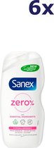 6x Sanex Douchegel - 500ml - zero% hypoallergenic gevoelige huid