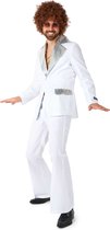 Costume Disco Suitmeister - Costume Saturday Night Fever - Comprend une veste et un pantalon évasé - Wit - Taille : XL