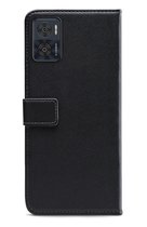 Mobilize Telefoonhoesje geschikt voor Motorola Moto E22i Hoesje | Mobilize Classic Gelly Wallet Bookcase Portemonnee | Pasjeshouder voor 2 Pasjes | Telefoonhoesje voor Pinpas / OV Kaart / Rijbewijs - Zwart