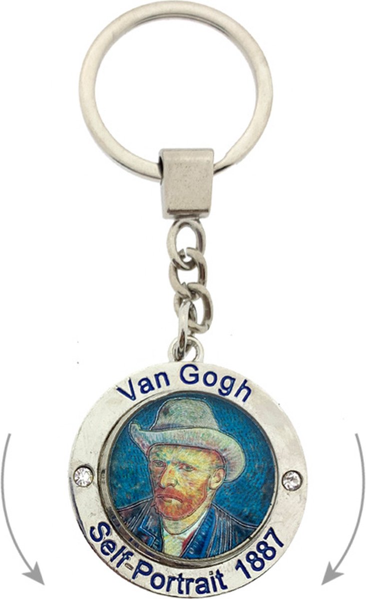 Sleutelhanger mono spinning van gogh zelfportret