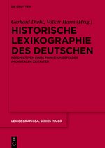 Lexicographica. Series Maior161- Historische Lexikographie des Deutschen