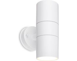 BRILONER - LED Wandlamp buiten - buitenverlichting IP54 - Verwisselbare gloeilamp - 16 × 7,5 × 11 cm - Wit