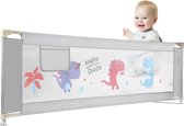 Barrière de lit bébé 180 cm, protection antichute pour lit à sommier tapissier, lit de sécurité garde-corps, garde-corps pour lit enfant, lit enfant de sécurité, hauteur réglable (1 côté)