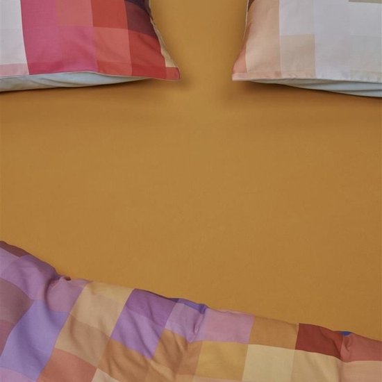Beddinghouse Dutch Design Jersey Stretch Topper Hoeslaken Oker - Lits-jumeaux (200x200/220 cm)